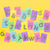 Letter Colorful Confetti Keychain