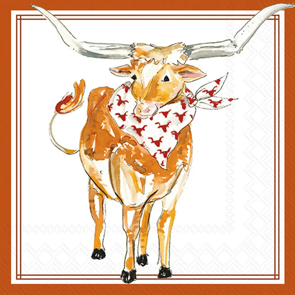 Boston International Longhorn Hometown Pride Cocktail Napkin - Thumbnail 4