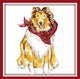 Maroon Collie Hometown Pride cocktail napkins