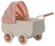 Pram with baby mouse - Coral