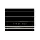 Classic Stripe Black Thank You Cards