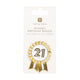 21 Gold Enamel Birthday Pin Badge | 21 | Milestone Birthday |