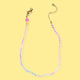 Beaded Necklace - Light Pink + Multi-Colored Beads - Maren
