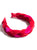 BRAIDED VELVET HEADBAND,MAGENTA