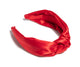 Red SATIN KNOTTED HEADBAND