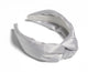Silver SATIN KNOTTED HEADBAND