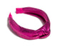 Magenta METALLIC KNOTTED HEADBAND