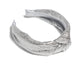 Silver METALLIC KNOTTED HEADBAND