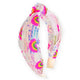 Rainbow Sequin Kids Knot Headband