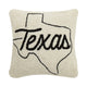 Black & White Texas Hook Pillow