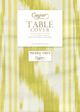 Toile De Nantes Yellow-Paper Linen Print Airlaid Tablecover 5.2'X8.2'