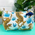 White Tiger Quilted Makeup Bags | Cosmetic Toiletry Bag