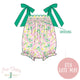 Girls Sweet Summer Smocked Bubble