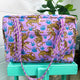 Purple Tiger Quilted Duffle Bag | Weekender Travel Overnight Bag