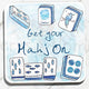 Get Your Mahj On Mahjong Absorbent Stone Coaster Set of 4