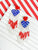 Patriotic Heart Fringe Dangle Earrings