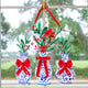 Christmas Topiaries Acrylic Door Hanger