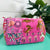 Quilted Makeup Travel Cosmetics Toiletry Bag Pink Patchwork