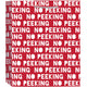 No Peeking-Red Medium Gift Bag