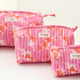 Flamingo Glow Print Travel/Makeup/Organizer/Bag