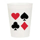 Playing Card Mahjong Casino Frosted Cups