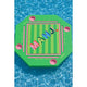 Floating Mahjong Tile Mat in Mahj Block in Green and Pink