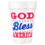 Patriotic-God Bless America Stars Foam Cup(10 Ct)