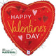 Elegant Valentine Hearts Foil Balloons