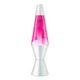 14.5" Lava Lamp Opalescent White with Pink Lava