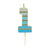 Blue & Gold Number Candle | Number 1 | 1st Birthday Candle