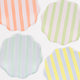 Pastel Stripe Dinner Plates