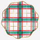 Christmas Plaid Dinner Plates