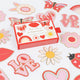 Groovy Love Shaped Stickers (x 25 stickers)