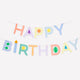 Honeycomb Happy Birthday Garland Set
