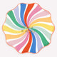 Rainbow Swirl Happy Birthday Dinner Plates (x 8)