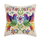 Otomi Birds with Heart Hook Pillow