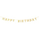 Gold Happy Birthday Garland