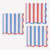 Nautical Striped Small Napkins (x 16)