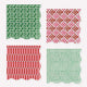 Meri Meri x Molly Mahon Red & Green Small Napkins (x 16)