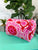 Pink Red Quilted Makeup Bag | Cosmetics Toiletry Travel Bags