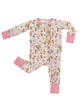 Saddle Up, Cowgirl Toile - Convertible Zip Pjs