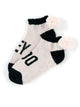 "HEY BOO" HOME SOCKS, TAUPE