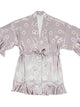 Ruffled Satin Robe - Daisy