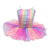 Rainbow Ruched Sparkle Ballet Tutu: 5-6 Years