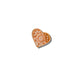 Mini Brown Paisley Heart Claw Hair Clip | Eco-Friendly