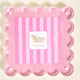 Blush Square Scalloped Acrylic Frame