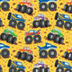 Monster Trucks Gift Wrap - Roll