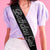 Birthday Girl Black Rhinestone Sash