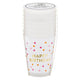Gold Foil Happy Birthday Frost cups