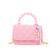 Pearl Handle Message Charm Handbag For Kids